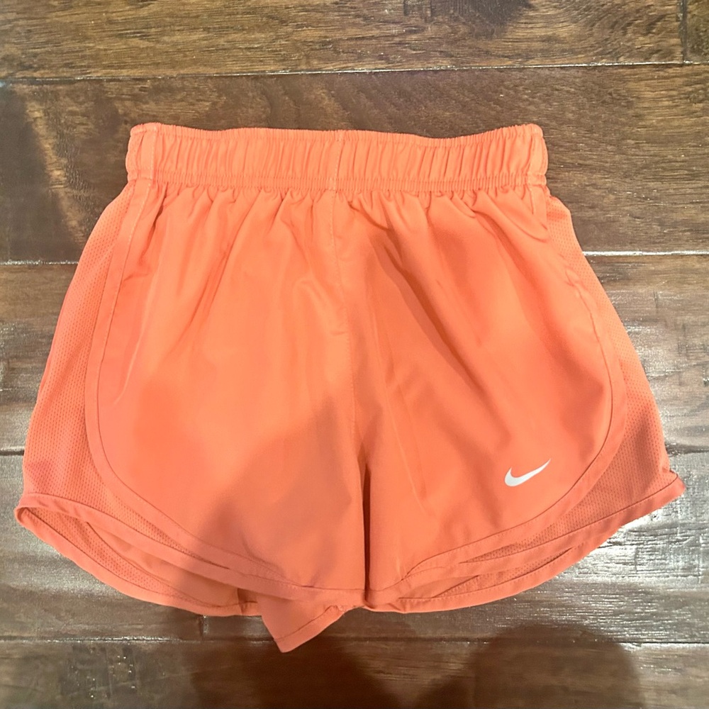 Nike Coral/Orange Athletic Tempo Shorts